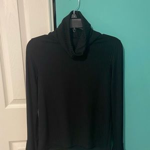 Nasty Gal Ribbed Black Turtleneck